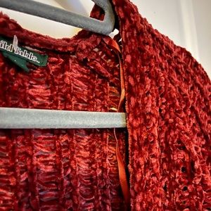 DEEP ORANGE KNITTED SWEATER